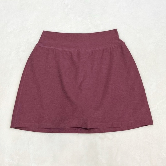 Beyond Yoga Heathered Mini Skater Skort Mauve - Picture 1 of 4